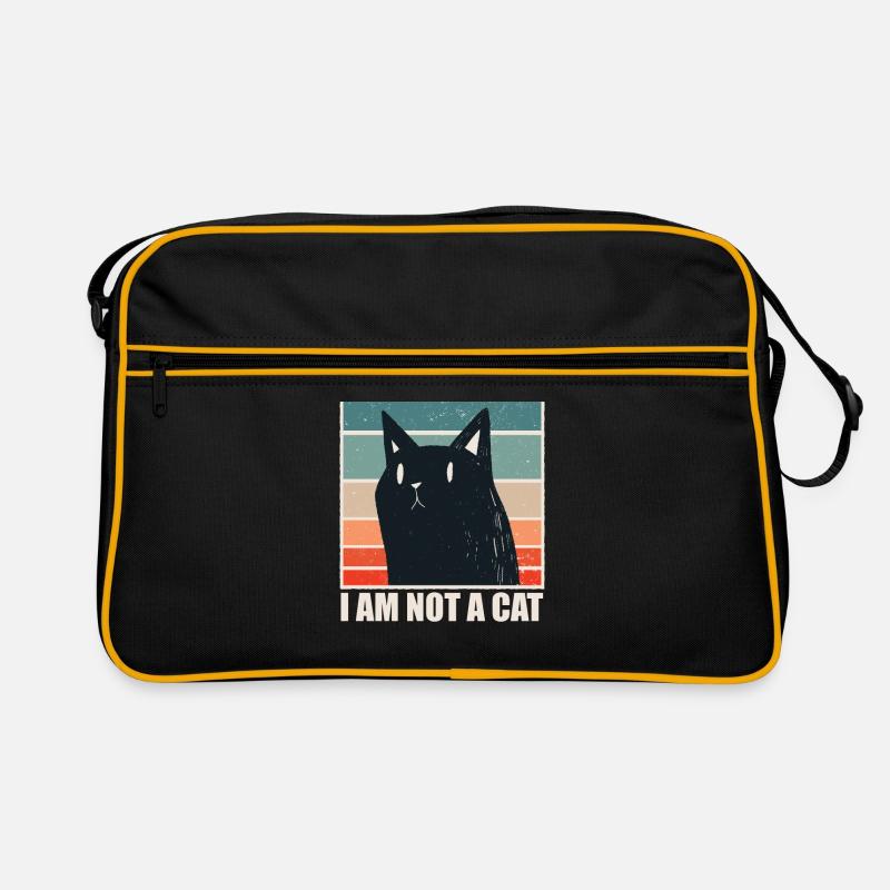 I am not a Cat - Funny Meme Sac Retro