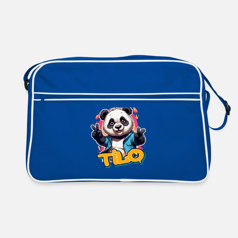 THILO - Beau nom de garçon avec Cool Panda Sac Retro