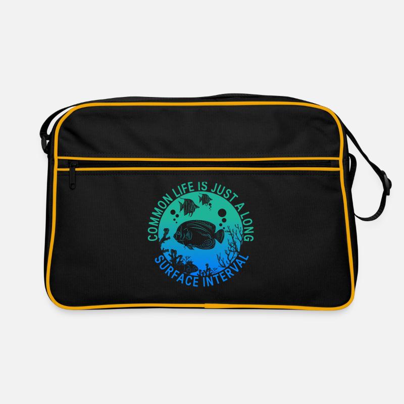 Conception de plongeur de récif corallien, plongée sous-marine Sac Retro