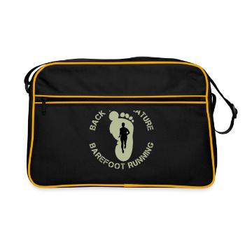 Course pieds nus - Sac Retro - noir/or - Devant
