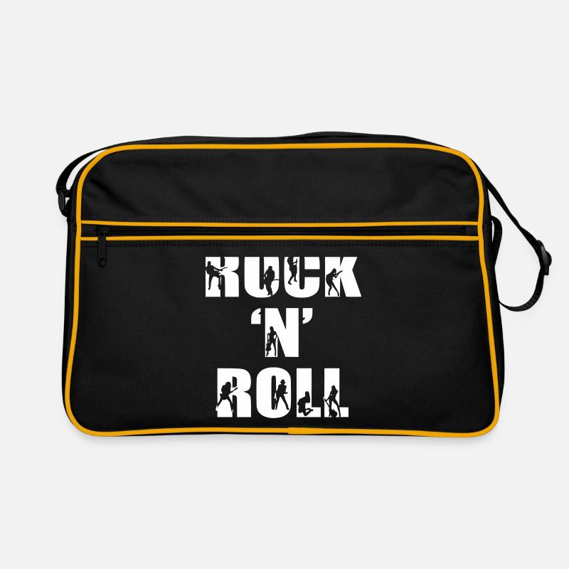 Rock n roll font Retro Bag