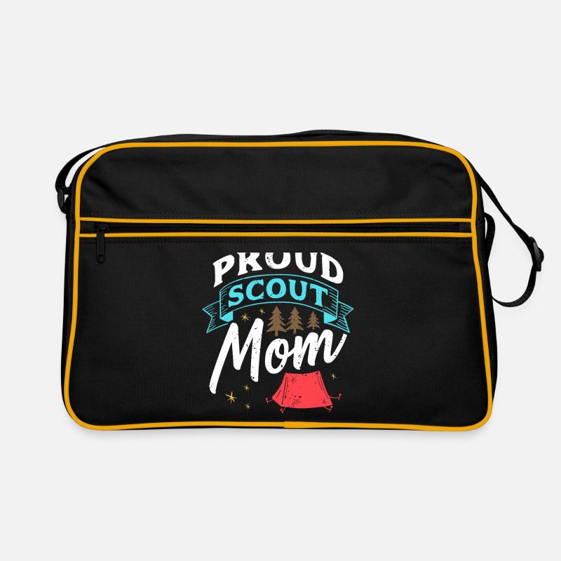Proud Scout Mom Retro Tasche