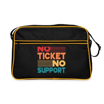 No Ticket No Support Computer Scientist IT Administrator - Retro Bag - black/gold - Front