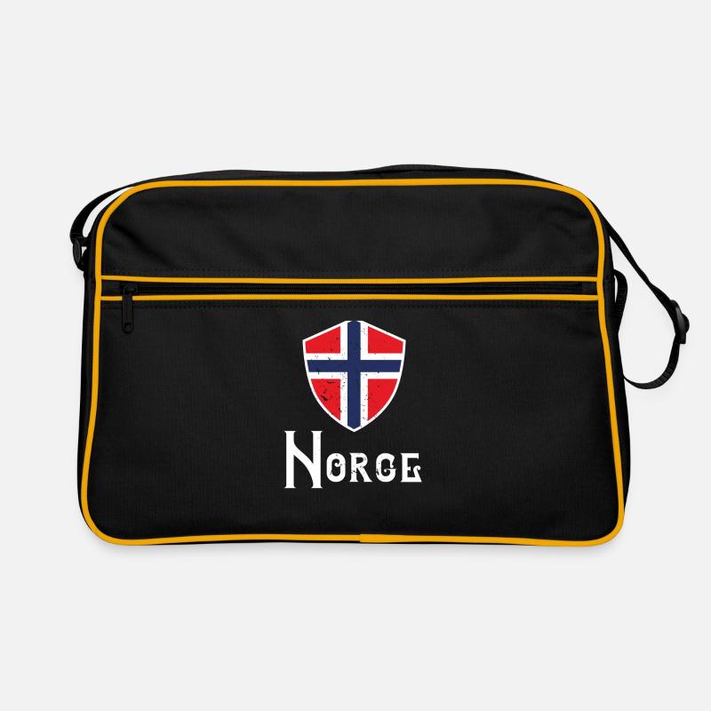 Norge Norwergen Geschenk. Retro Tasche