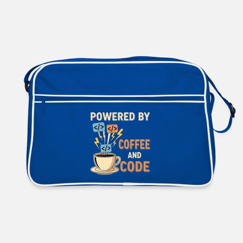 Programmierer Kaffee Motiv Design Retro Tasche