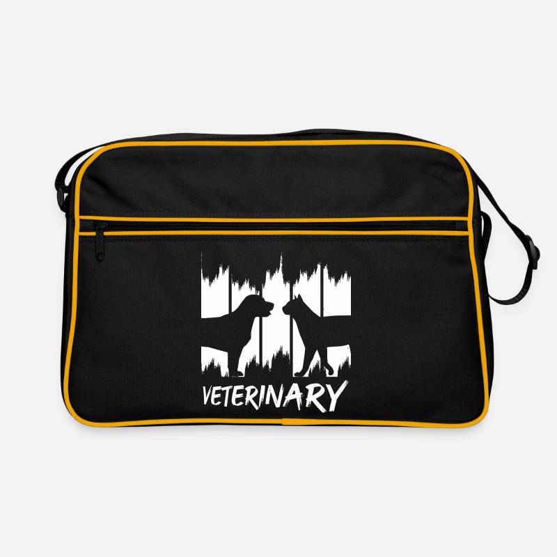 Lustiger Tierarzt Retro Tasche
