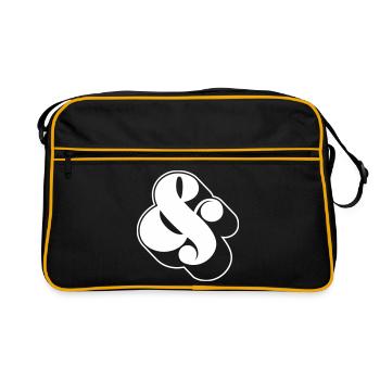 Dampersand & – Funky Swag Symbol Design - Sac Retro - noir/or - Devant