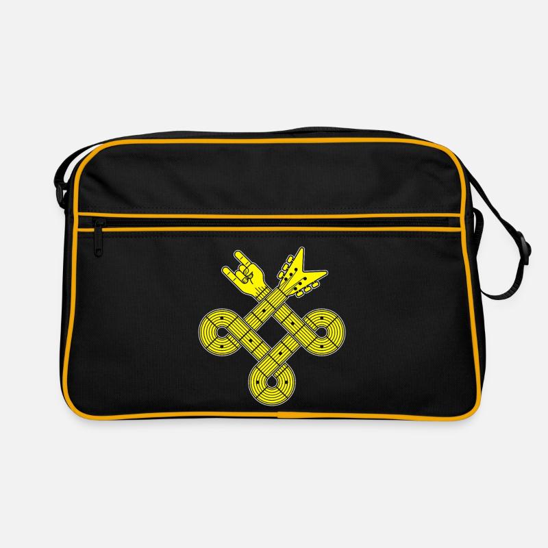 Chitarra Celtic Knot - Borsa retrò - nero/oro