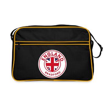 England Bradford Flag Shield - Retro Bag - black/gold - Front