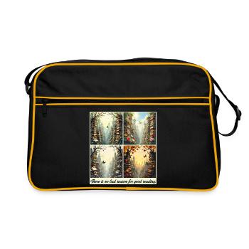 Seasonal Reading Arch - Retro Bag - black/gold - Front