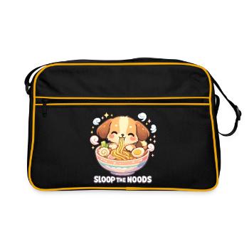 Ramen Kawaii Dog - Retro Bag - black/gold - Front