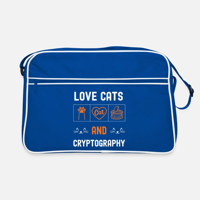 Chats und Kryptographie Retro Tasche
