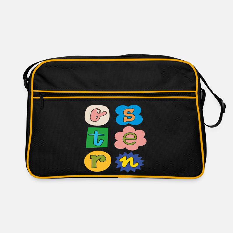 Lettres colorées de Pâques Sac Retro