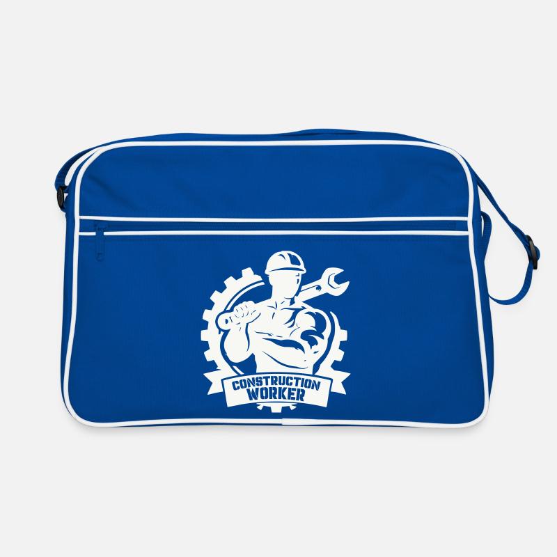 Ouvrier du bâtiment robuste avec engrenages Sac Retro