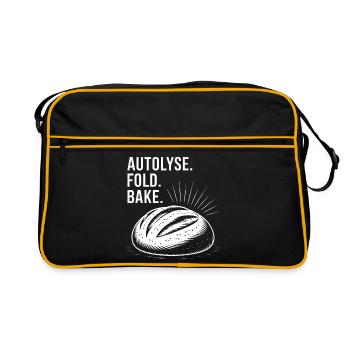 Bread Bold: Autolysekunst - Retro Tasche - Schwarz/Gold - Vorne