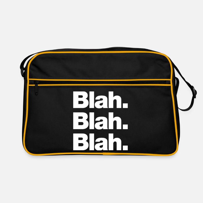 Blah. Blah. Blah Retro Tasche