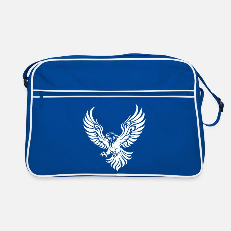 Powerful eagle with outstretched wings Retro Bag
