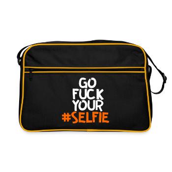 Go Fuck YourSelfie - Retro Bag - black/gold - Front