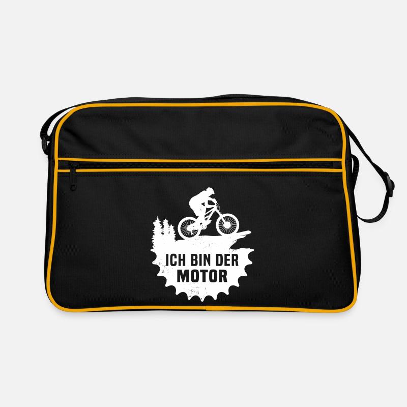 Ich Bin Der Motor Mountainbike Retro Tasche