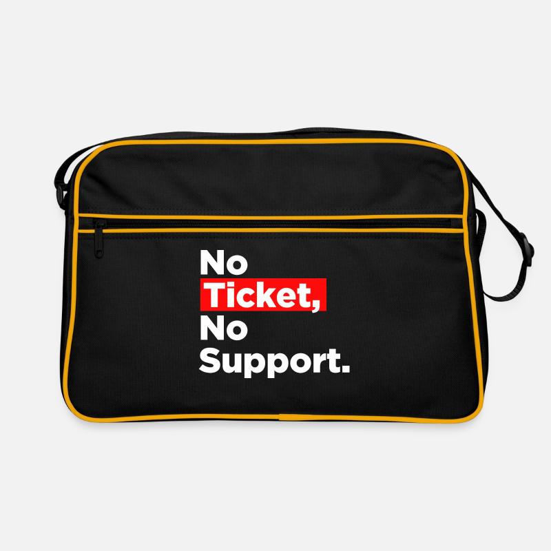 No Ticket No Support Computer Scientist IT Administrator Retro Bag