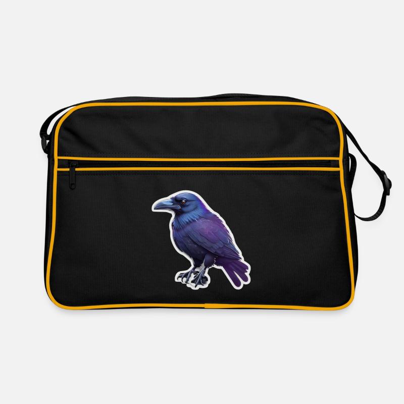 Krähe Retro Tasche