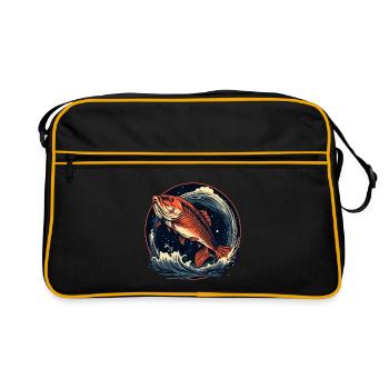 Pêche - Sac Retro - noir/or - Devant