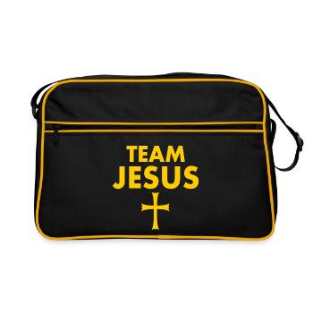 Team jesus - Sac Retro - noir/or - Devant