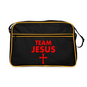 Team jesus - Retro Bag - black/gold - Front