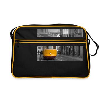 Lisbon Tram - Retro Bag - black/gold - Front
