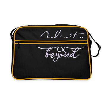 endless eternal love / friendship symbol eight 8 - Retro Bag - black/gold - Front