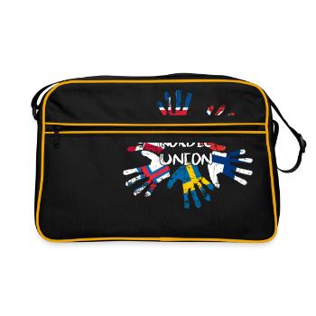 Nordic Union - Retro Tasche - Schwarz/Gold - Vorne