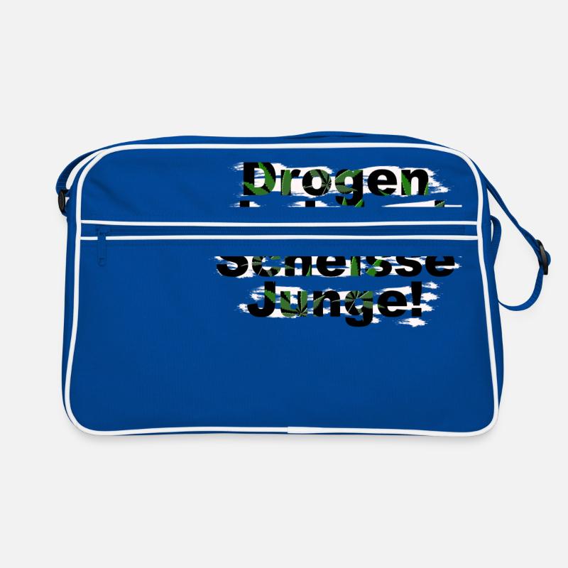 Drogen sind doch Scheiße Junge Anti Drogen Design Retro Tasche