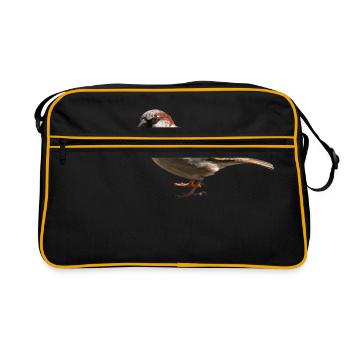 sparrow - Retro Bag - black/gold - Front