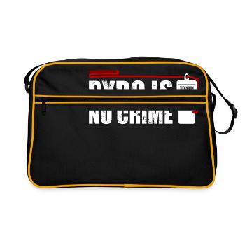 Pyro is no crime fireworks - Retro Bag - black/gold - Front