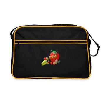 fruit - Retro Bag - black/gold - Front