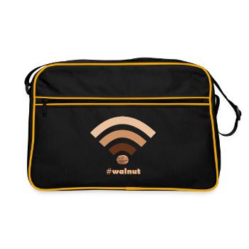 hashtag noyer wifi - Sac Retro - noir/or - Devant