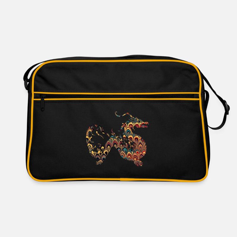 drachen e 11 Retro Tasche