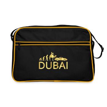 Drôle Dubaï Evolution Shirt Sheikh voitures de sport - Sac Retro - noir/or - Devant