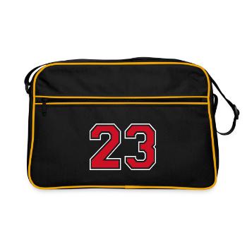 23 Sport Number Twenty-Three - Retro Bag - black/gold - Front