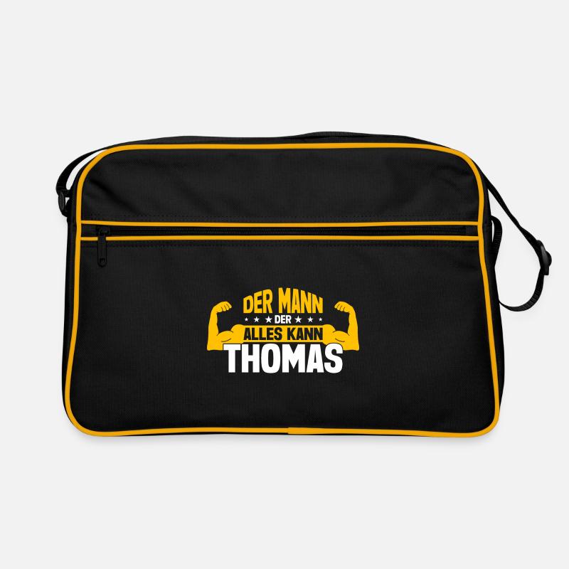 Thomas Der Mann Der Alles Kann Vorname Thomas Retro Tasche