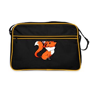 Paire de renards pour partenaires - Femme - Sac Retro - noir/or - Devant