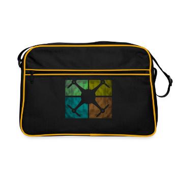 Pilote de drone Drojne Quadrocopter - Sac Retro - noir/or - Devant