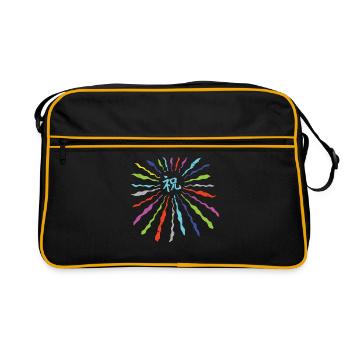 JAPAN PARTY LOGO JAPONAIS DESIGN - Sac Retro - noir/or - Devant