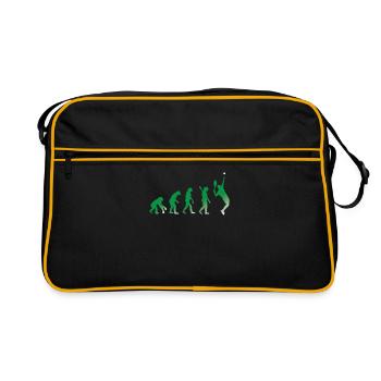 EVOLUTION TENNIS - Sac Retro - noir/or - Devant