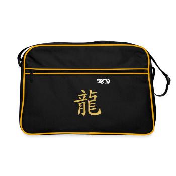 CHINESE WRITING YEAR OF THE DRAGON - Retro Bag - black/gold - Front