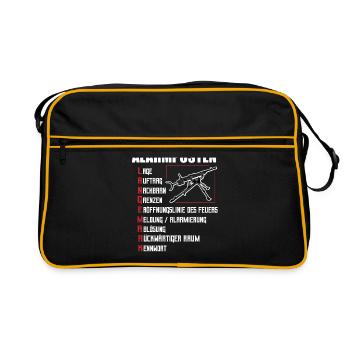 German Armed Forces Armed Forces Transfer Consultation LANGEMARK - Retro Bag - black/gold - Front