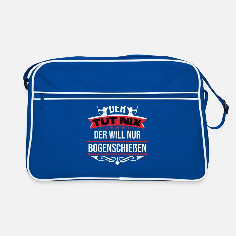 Der tut nix der will nur Bogenschießen Pfeil Bogen Retro Tasche