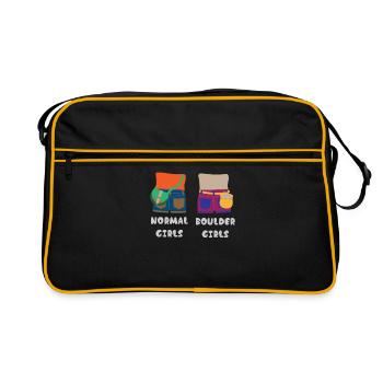 Normal Girls Boulder Girls climbing climbing hall - Retro Bag - black/gold - Front