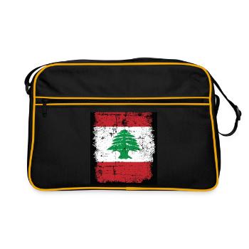 Flag Lebanon Lebanon Flag LebanOn Ce ceor Beirut - Retro Bag - black/gold - Front