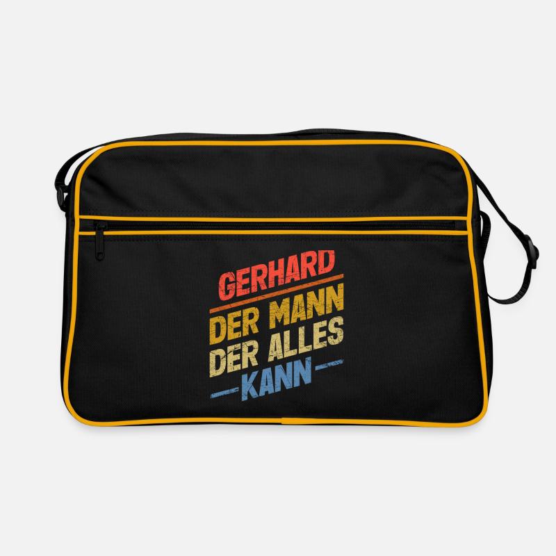 Gerhard Der Mann Der Alles Kann Vorname Gerhard Retro Tasche